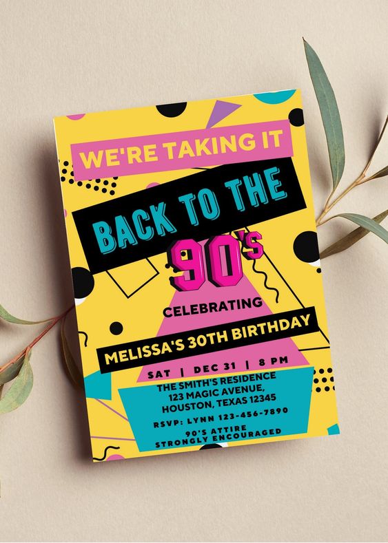90s Themed Birthday Party